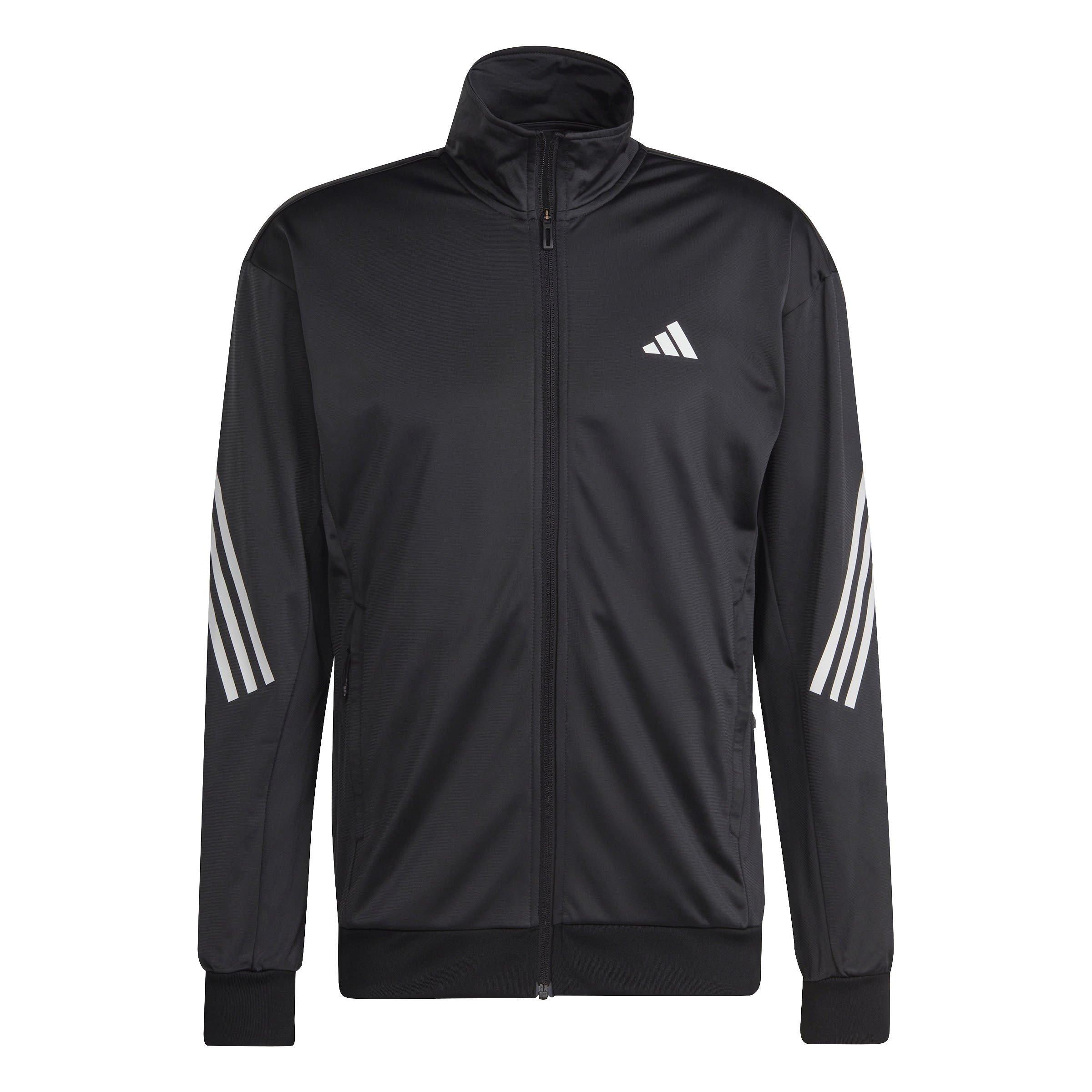 adidas 3 Stripe Knit Softshell Jacket Mens
