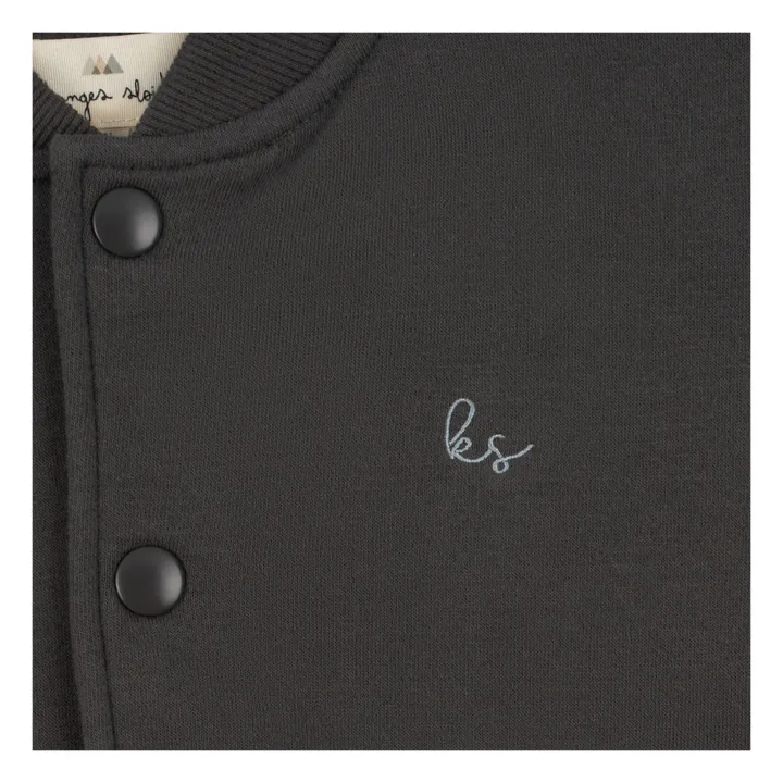 Konges Sløjd Bomber Coton Bio Panda Lou Sequin | Gris anthracite