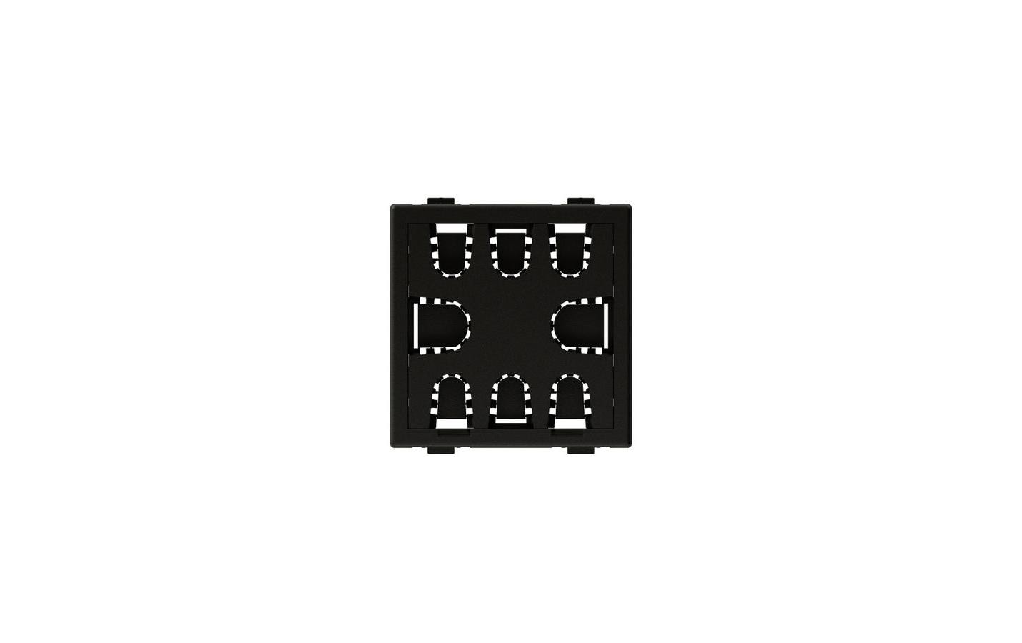 Kabeldurchführung 45 x 45 mm, AnthrazitKabeldurchführung mit 8 Plätzen