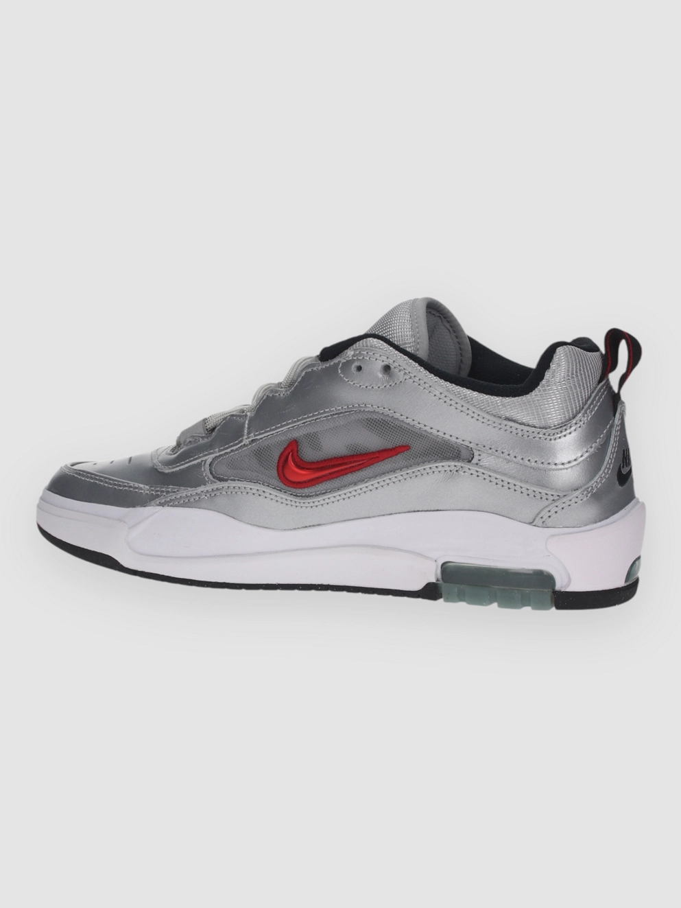 Nike Air Max Ishod PRM Skate Shoes metallic silv/varsity red