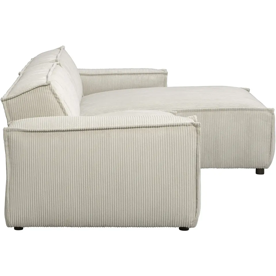 Bank Brooklyn met chaise longue rechts - Soop - crème