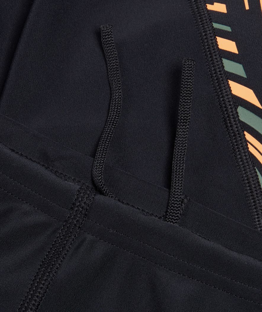 Speedo lange badebukser til drenge - Plastisol Placement - Sort/gul