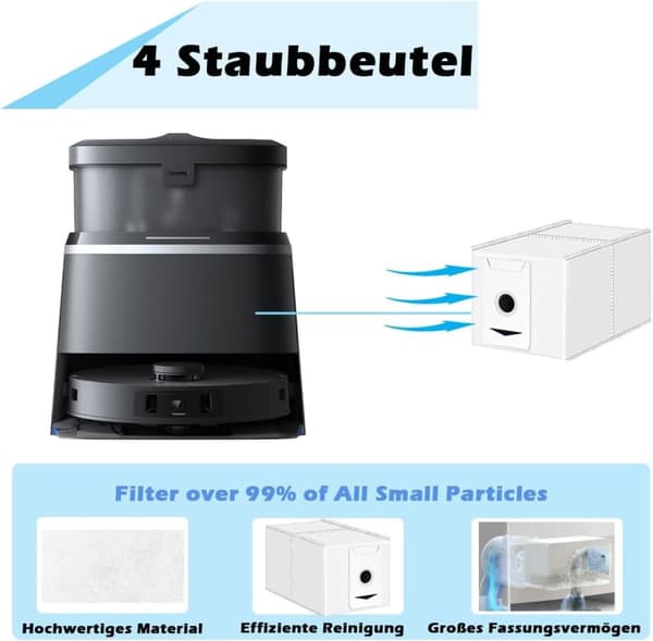 INF Reservedelssett for Ecovacs Deebot T30 Omni, T30 Pro Omni, T30 Max