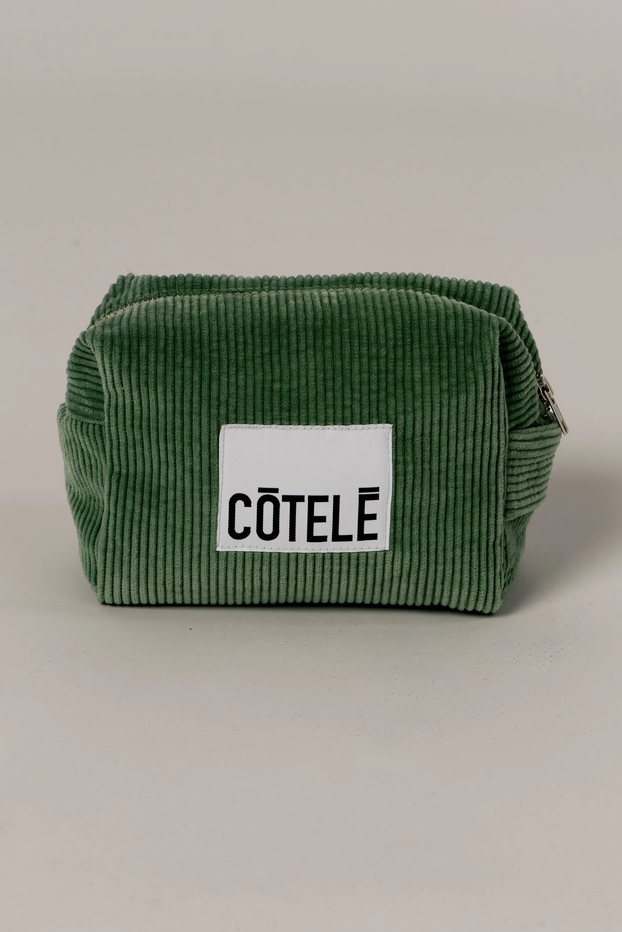 Trousse de toilette côtelé | Vert