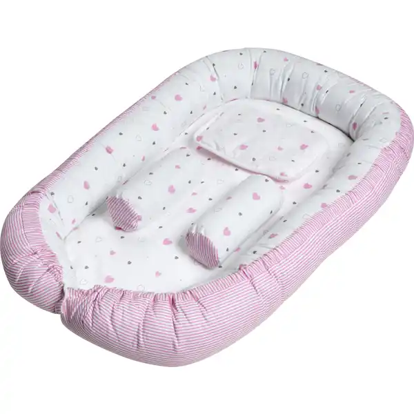 Babynest Herzchen, rosa