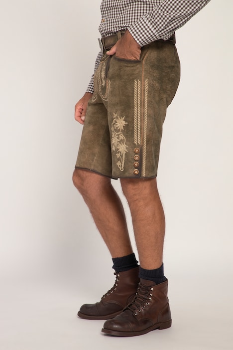 Trachtenhose, Tracht, Ziegenleder, traditionelle Stickereien, Gratis Ledergürtel