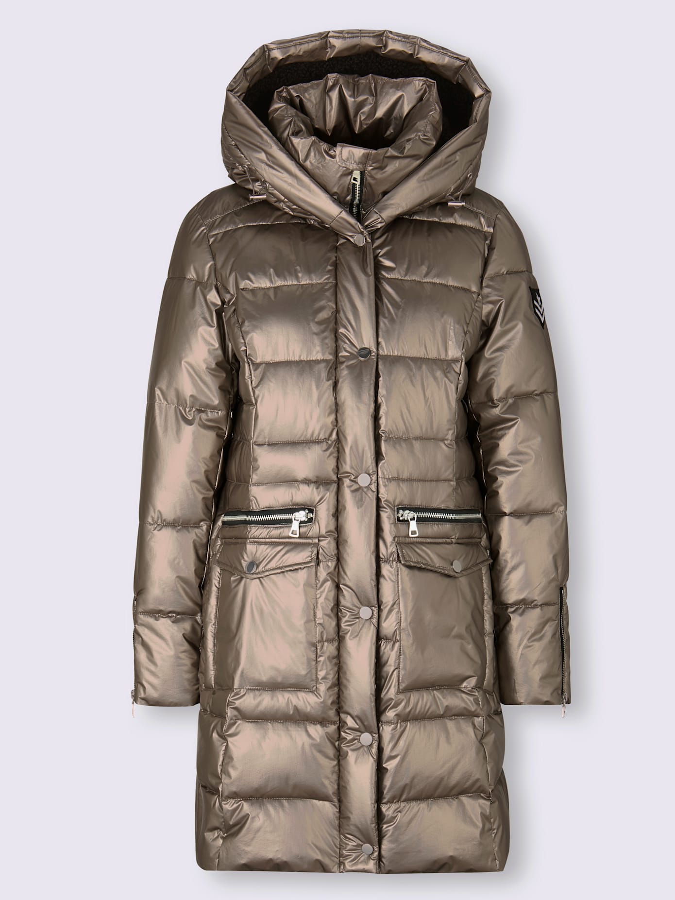 Veste style métallique brillant