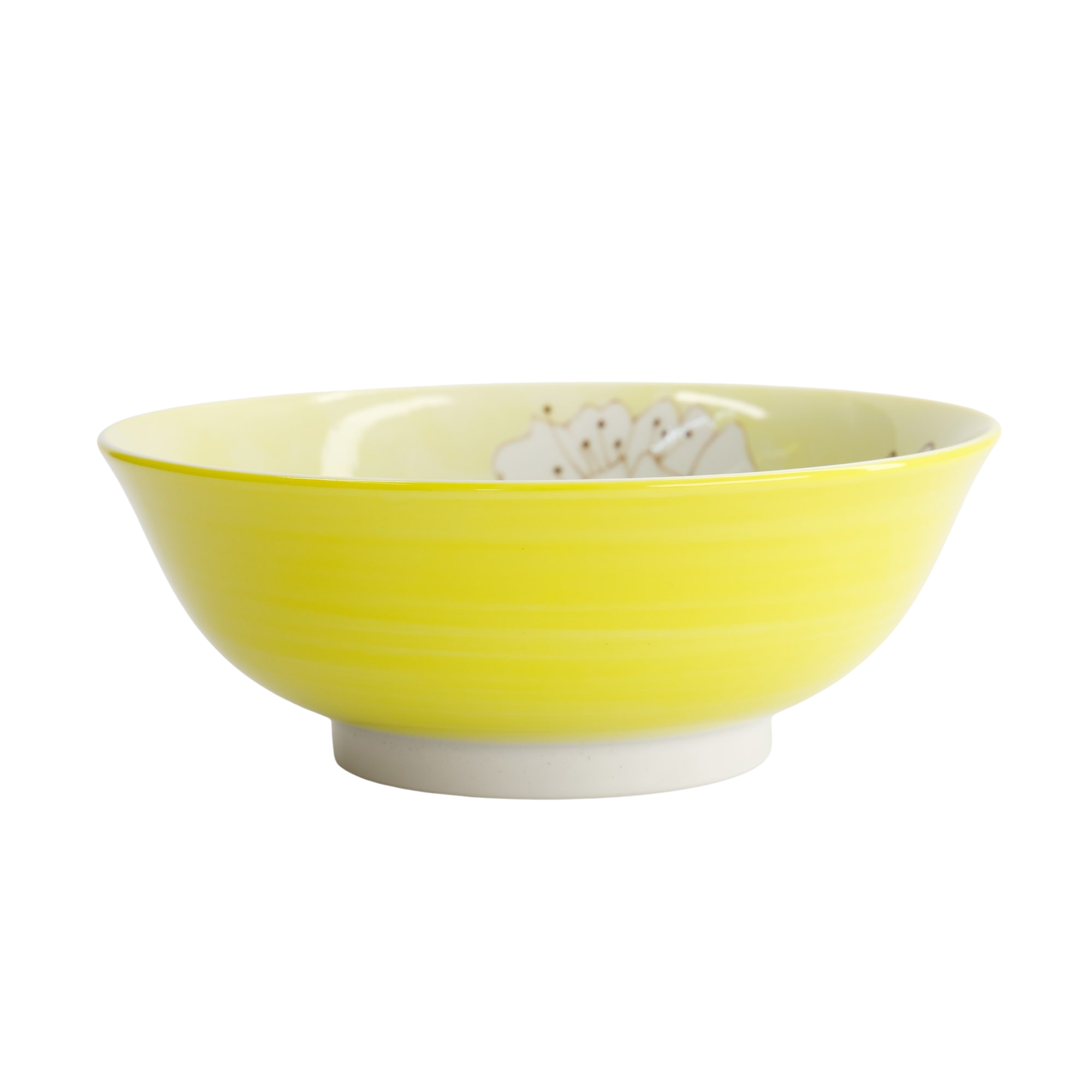 Tokyo Design Studio  Sakura Ramen skål, gul - Ø19,5 cm.