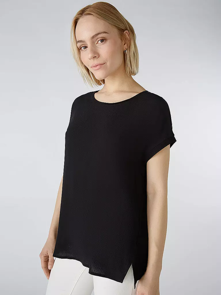 OUÍ Blusenshirt schwarz