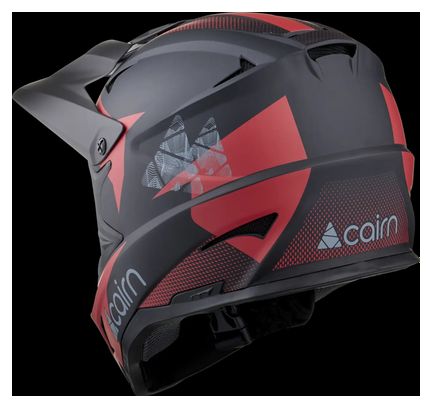 Casque Intégral Cairn X Track Noir Mat/Rouge (TU)