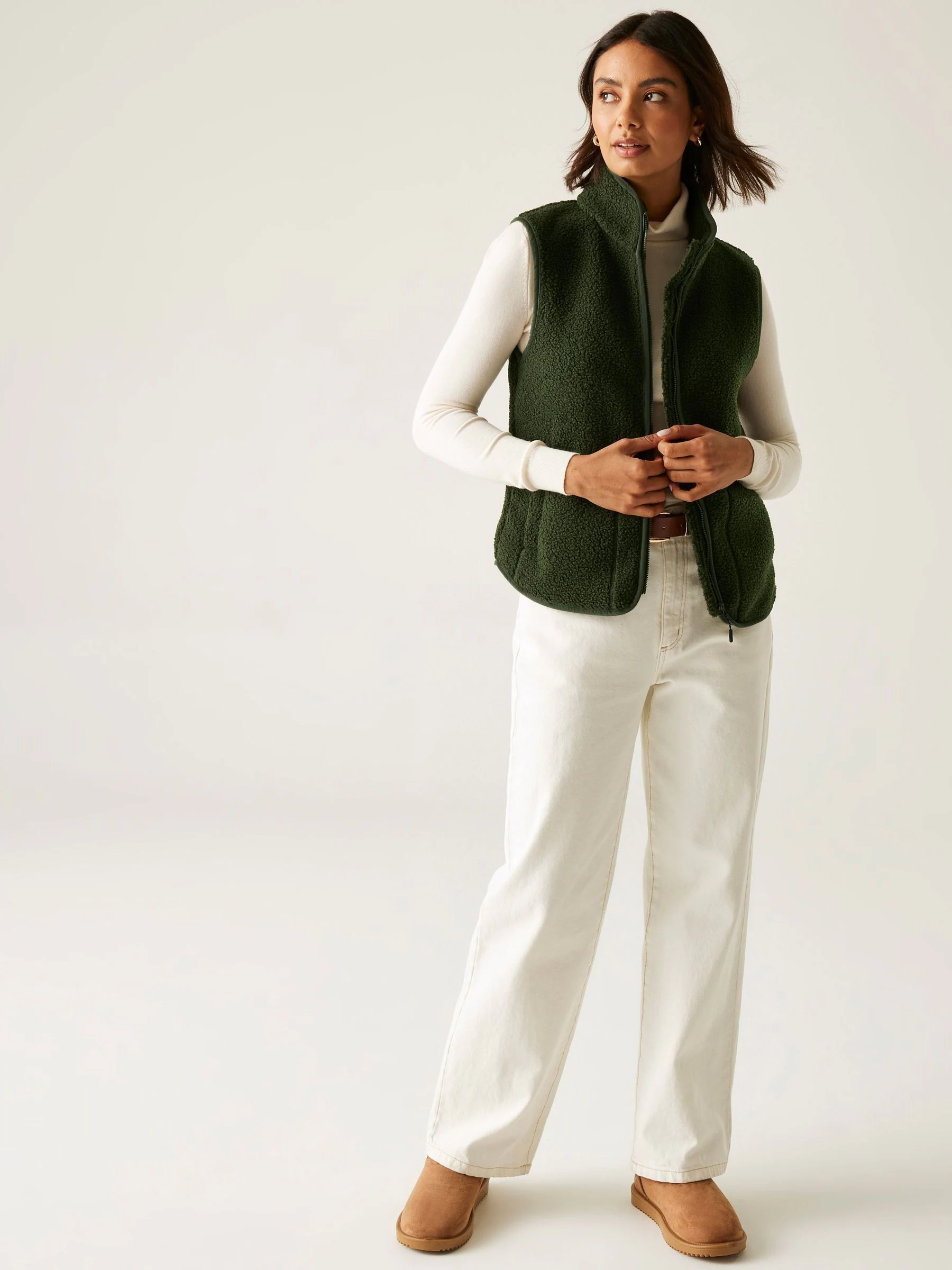 Groen - Regatta Frankie Borg Bodywarmer Fleece