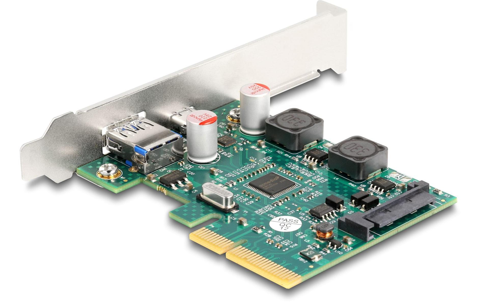 PCI-Express-Karte 90107 2x USB2x SuperSpeed USB 3.1 PCI Express Karte