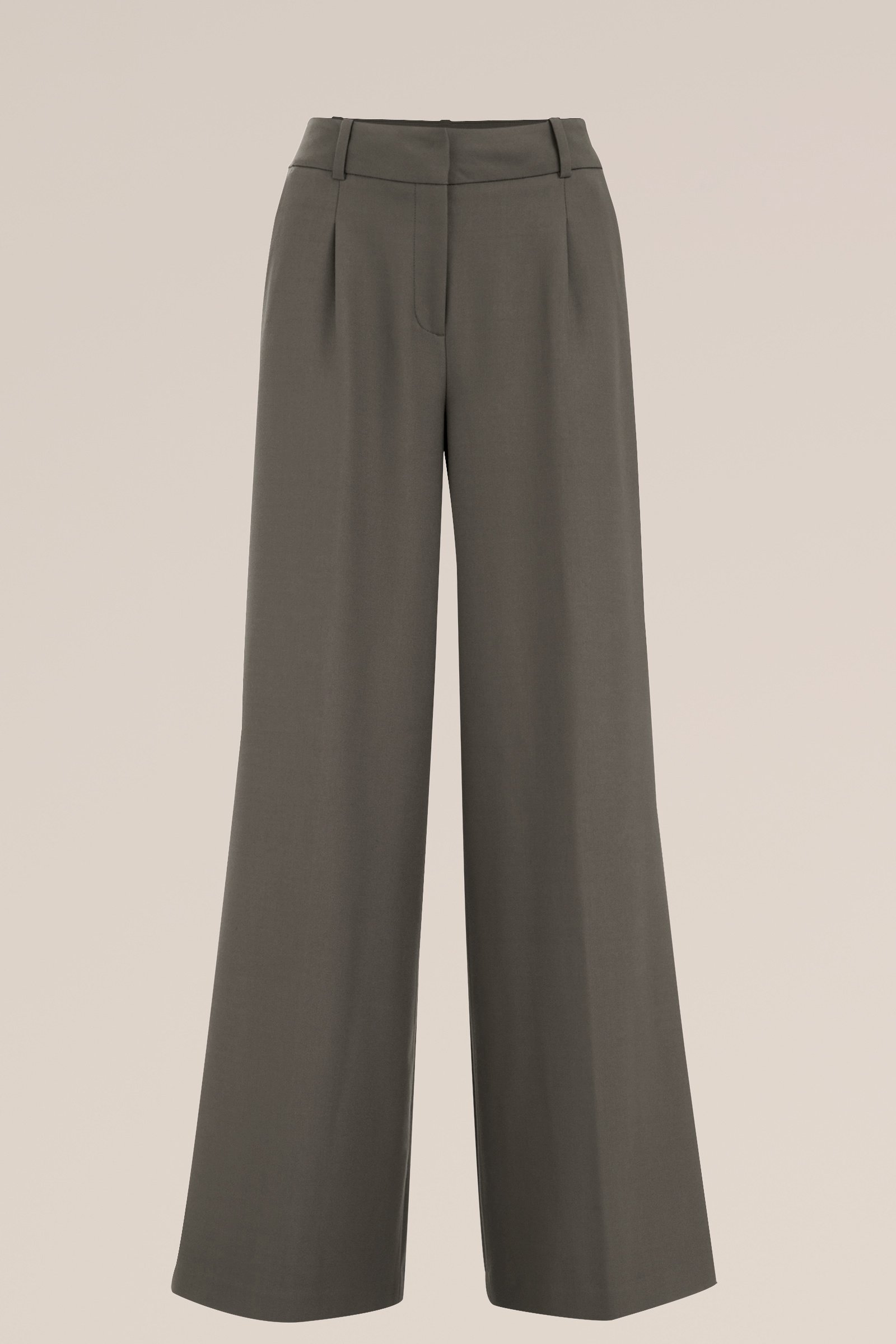 wide leg pantalon WE Fashion Grijsgroen