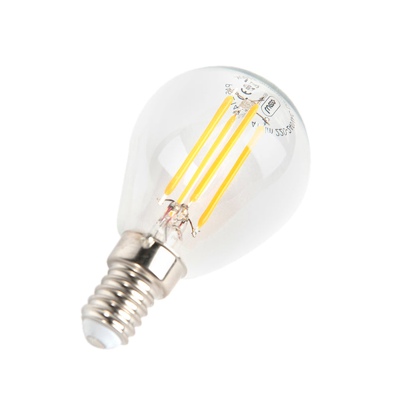 LUEDD Set van 3 E14 dimbare LED kogellampen P45 5W 470 lm 2700K