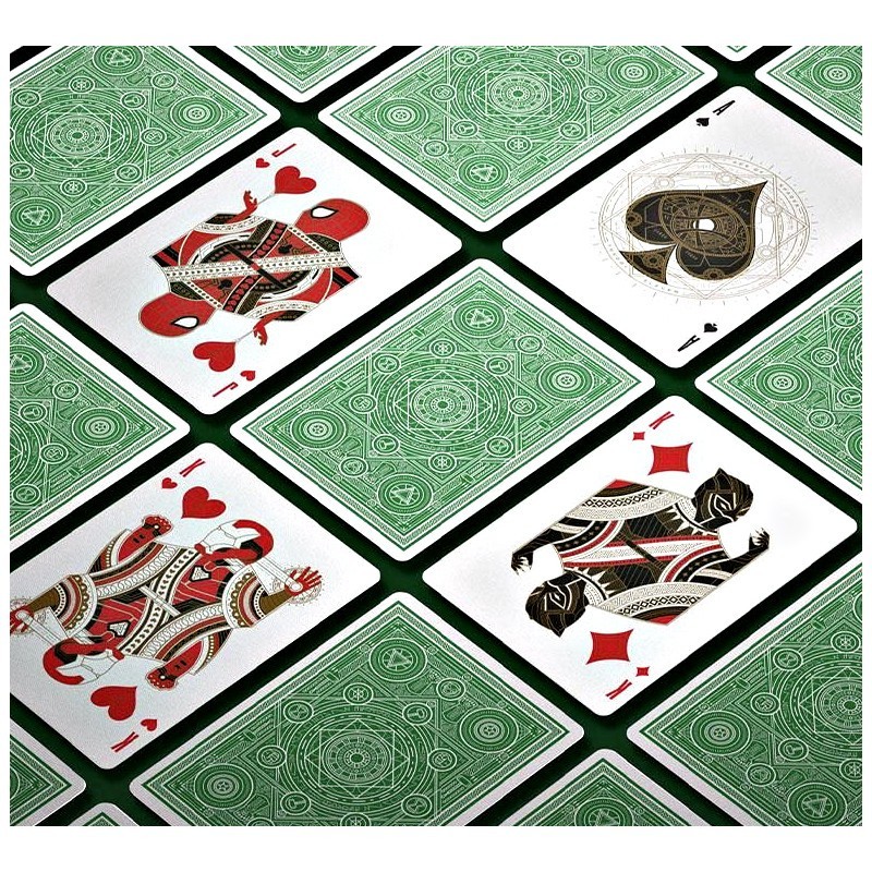 Jeu de 54 cartes Bicycle - Marvel : Vert