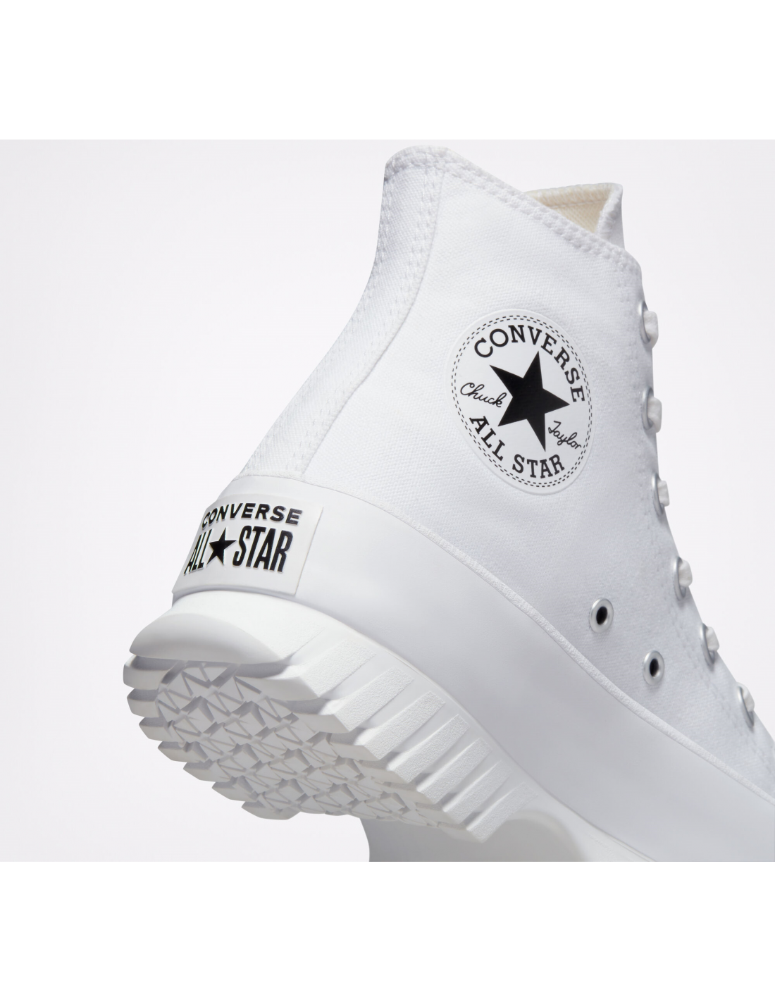 converse sneakers compensées montantes femme ctas lugged 2.0 hi mono blanc