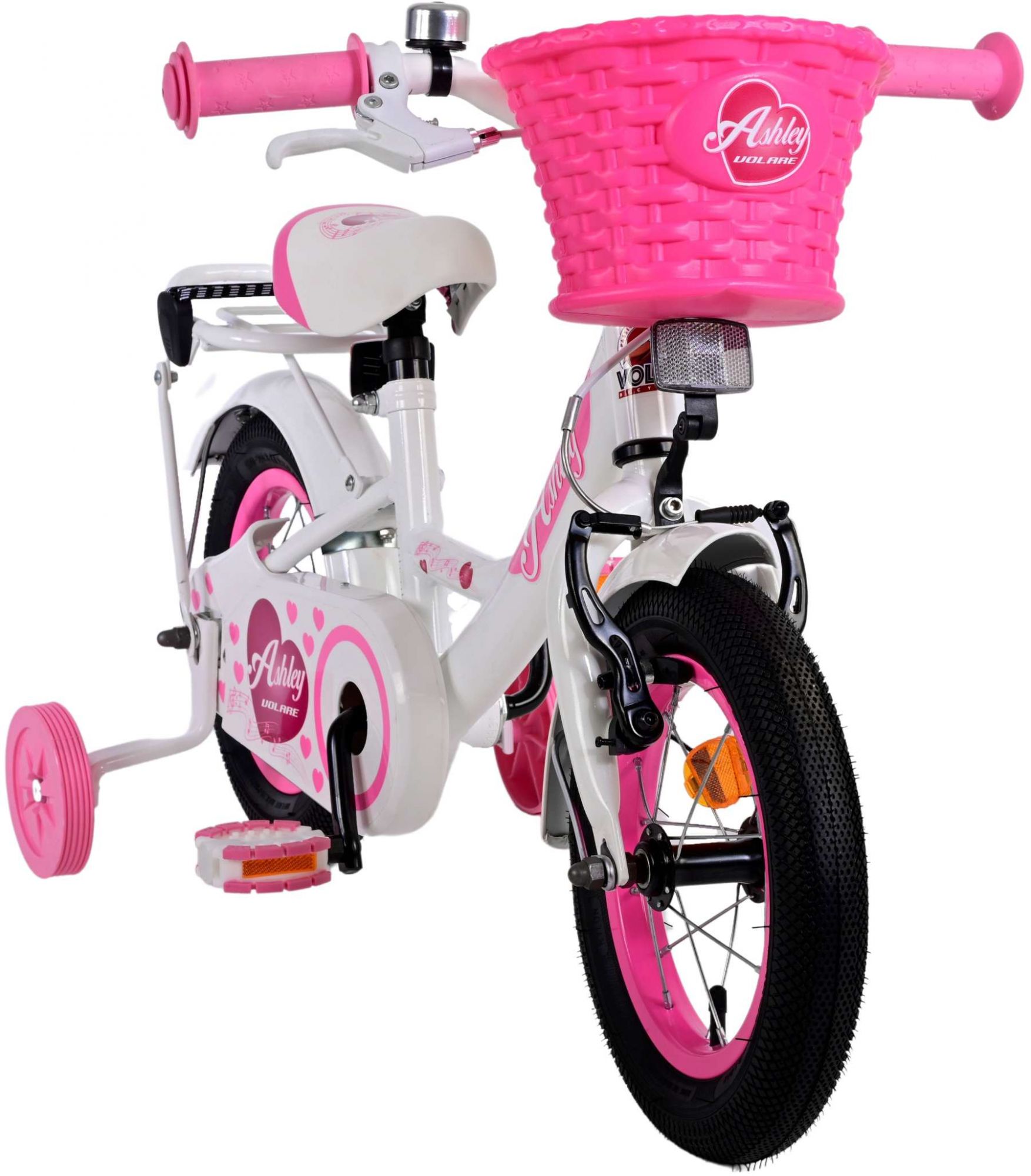 Kinderfahrrad Ashley Fahrrad für Mädchen 12 Zoll Kinderrad in Weiß