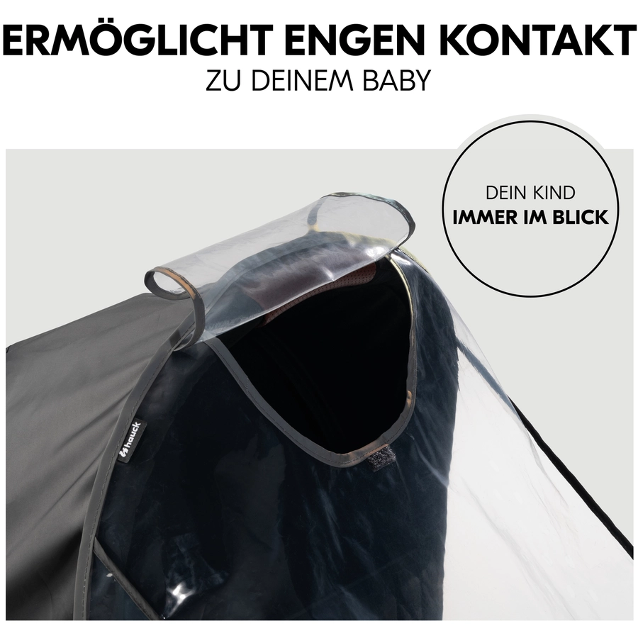 hauck Universal Regenschutz Kinderwagen mit Babywanne