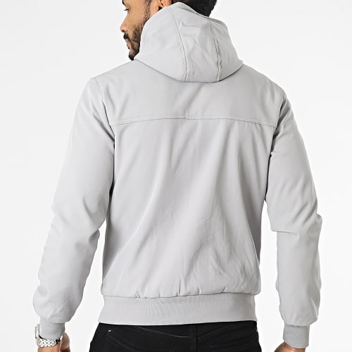 Veste Zippée Capuche Gris