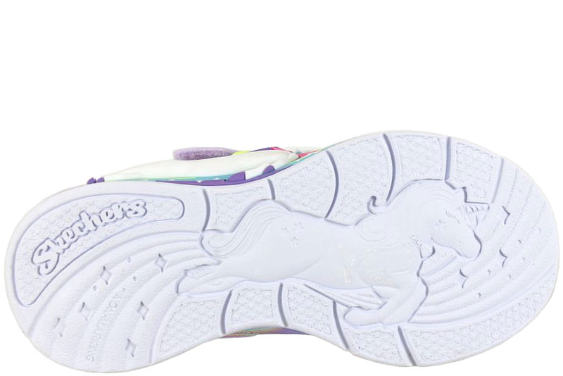 SKECHERS S LIGHTS UNICORN CHASER SNEAKERS MED LYS