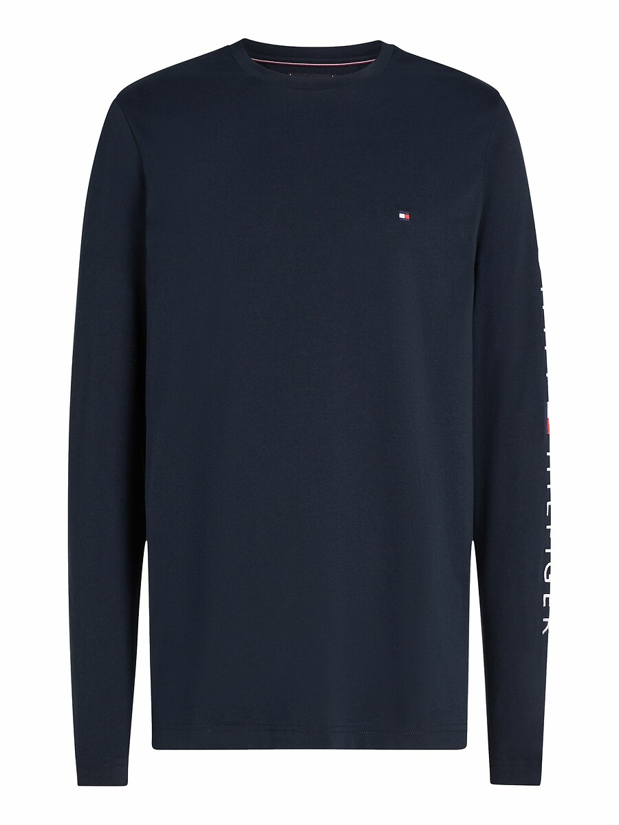 TOMMY HILFIGER<br>Camiseta de manga comprida com o logotipo Tommy