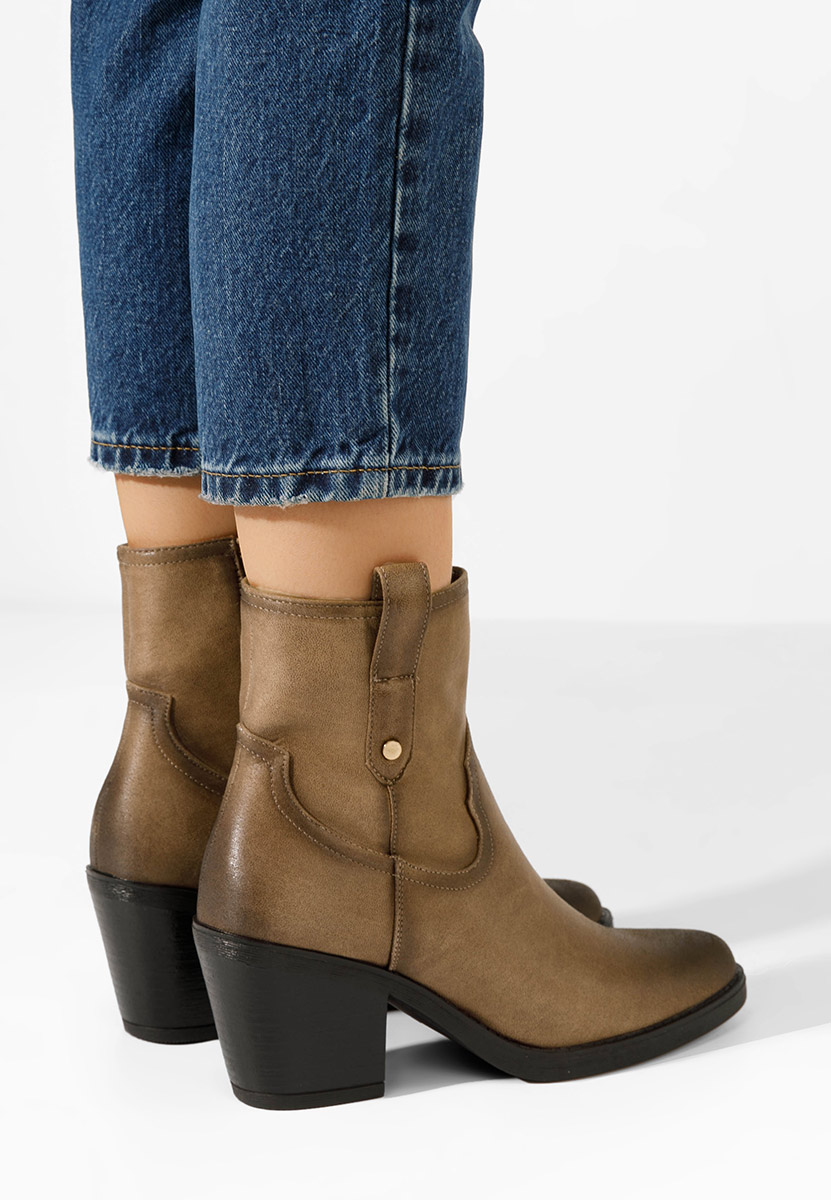 Bottines western femme brunes Alyonna