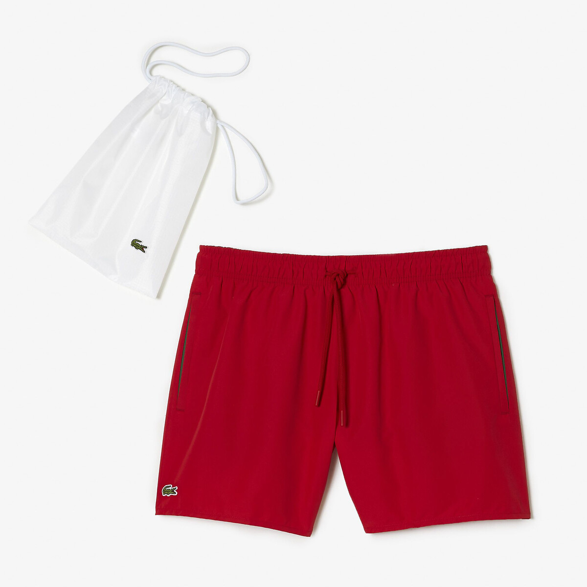 LACOSTE<br>Shorts de banho de comprimento médio