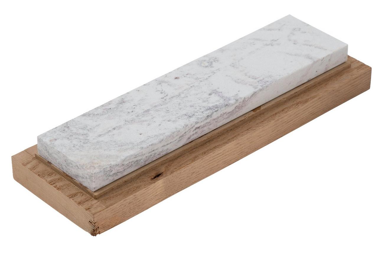 Lansky Soft Arkansas 8x2 LBS8SW natuurslijpsteen met houten opbergdoos, 20 cm