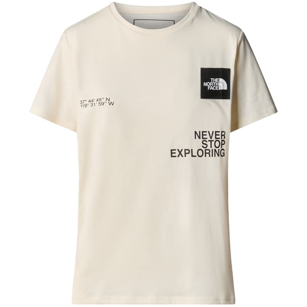 T-shirt THE NORTH FACE W FOUNDATION COORDINATES GRAPHIC TEE WHITE DUNE