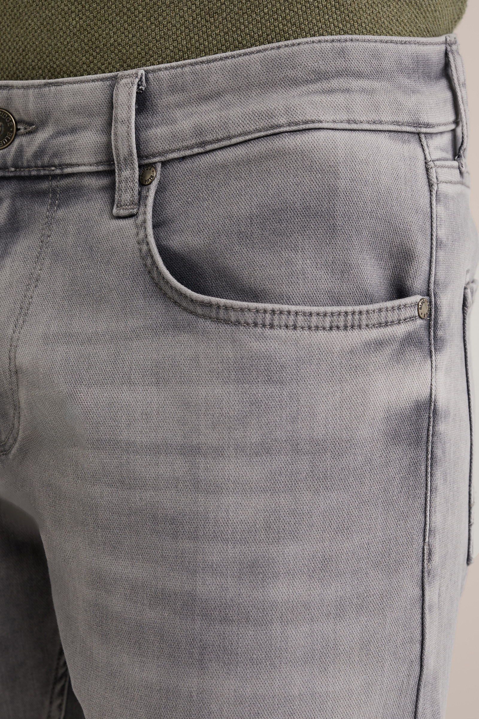 regular fit jeans van jog denim Blue Ridge Lichtgrijs