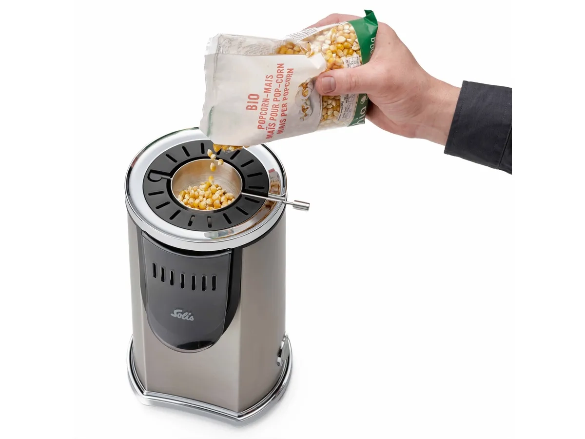 Pop & Fun Popcorn Maker Heissluft Popcornmaschine (97963) - Silber