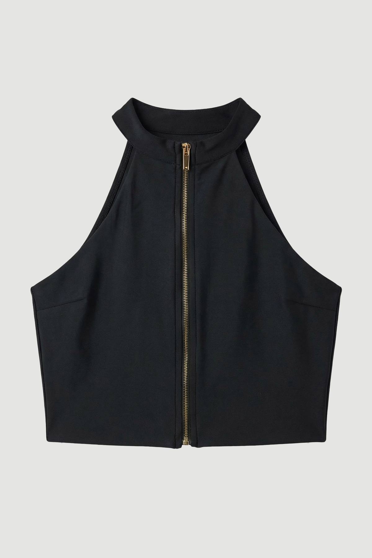 KarenMillen Haut De Bikini Racer À Fermeture Éclair