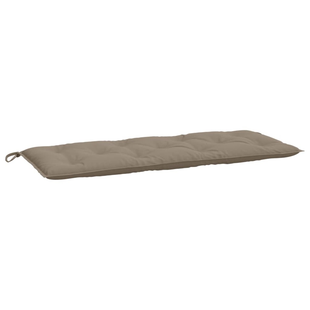 Coussins de banc de jardin 2 pcs taupe 120x50x7 cm tissu oxford