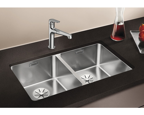 Blanco ANDANO 340/340-U spoelbak, 745 x 440 mm, roestvrij staal, 522983