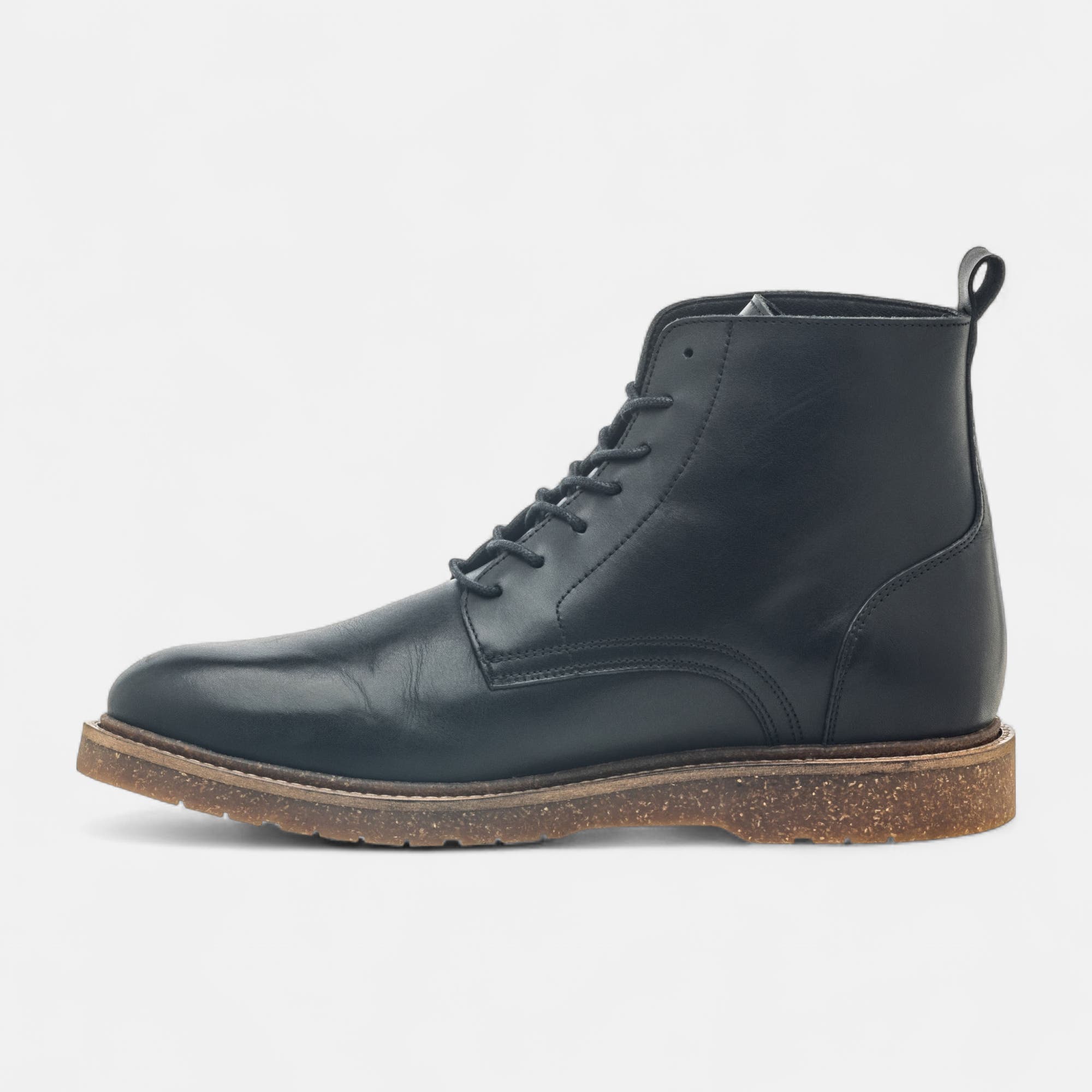 Bottines Homme en cuir noir