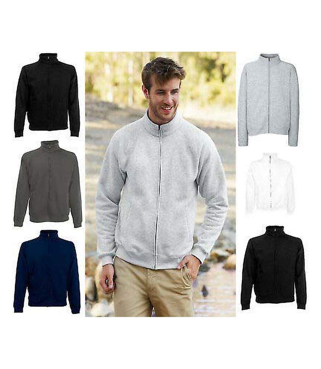 Fruit Of The Loom - Sweatshirt à fermeture zippée - Homme (Gris) - UTRW3165