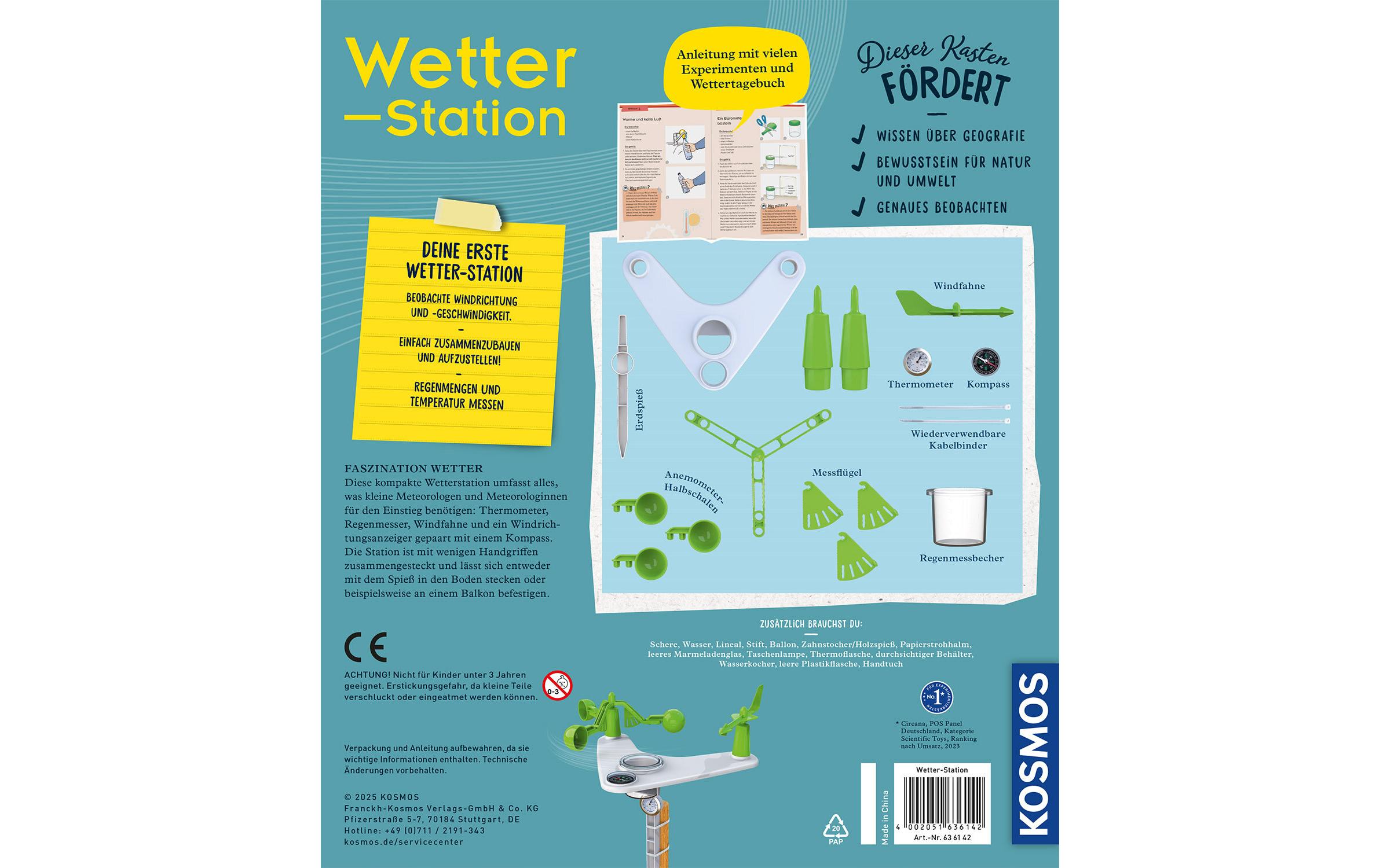 Experimentierkasten WetterstationSet zum Klima- und Wettererforschen