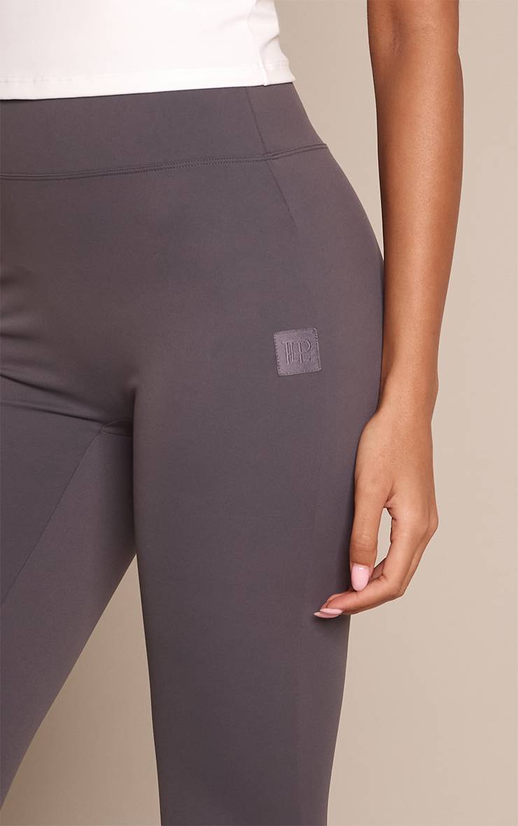 Charbon Legging De Gym Taille Haute Sculptant Avec Languette PLT - Grande Taille