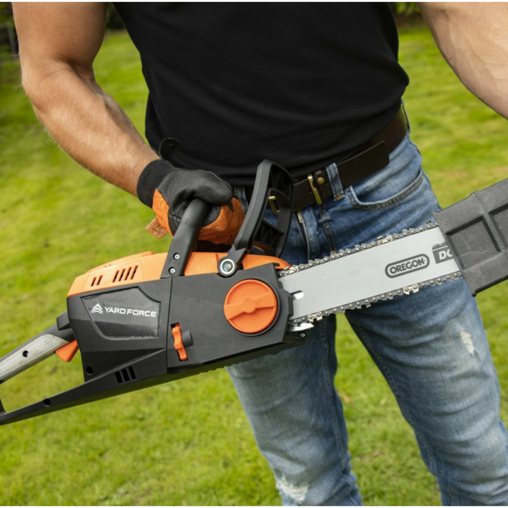Tronçonneuse sans-fil 40v avec guide-chaîne oregon de 35cm, batterie et chargeur - ls g35