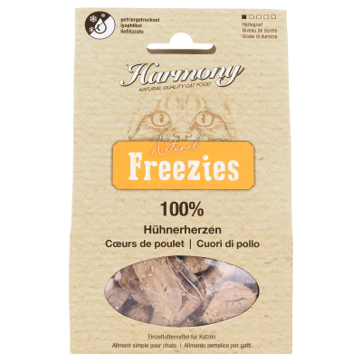 Harmony Cat Natural Freezies Hühnerherzen 40g