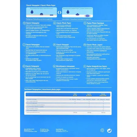 Avery Zweckform 2496 Classic Inkjet Fotopapier, DIN A4, einseitig beschichtet, 180 g/m², 100 Blatt