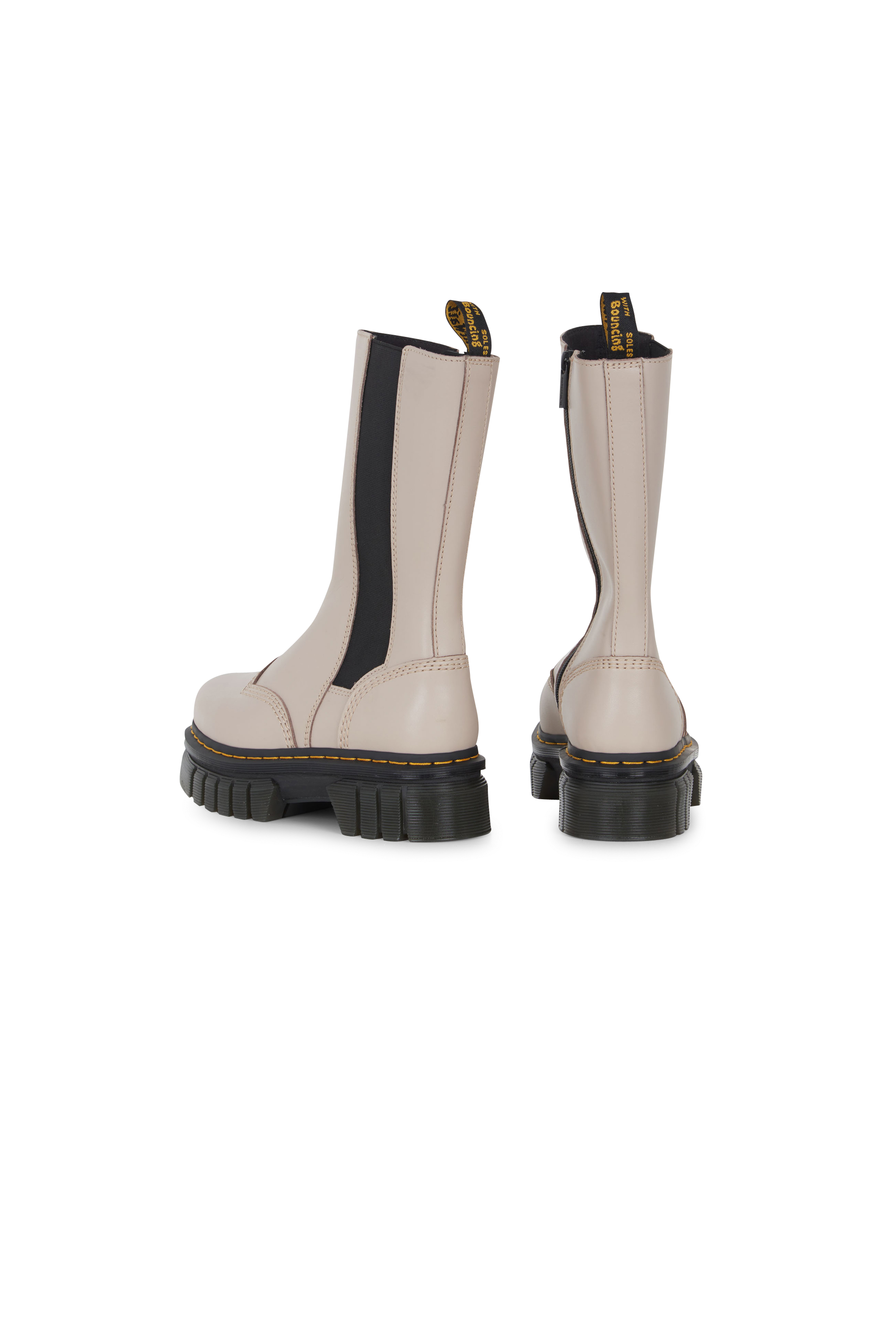 DR. MARTENS Bottes Audrick Chelsea Tall Beige