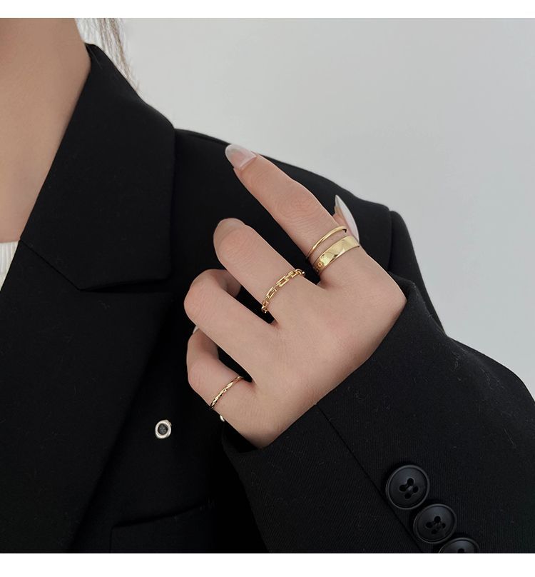 Taimi - Set van 7: Legering ring (diverse ontwerpen)