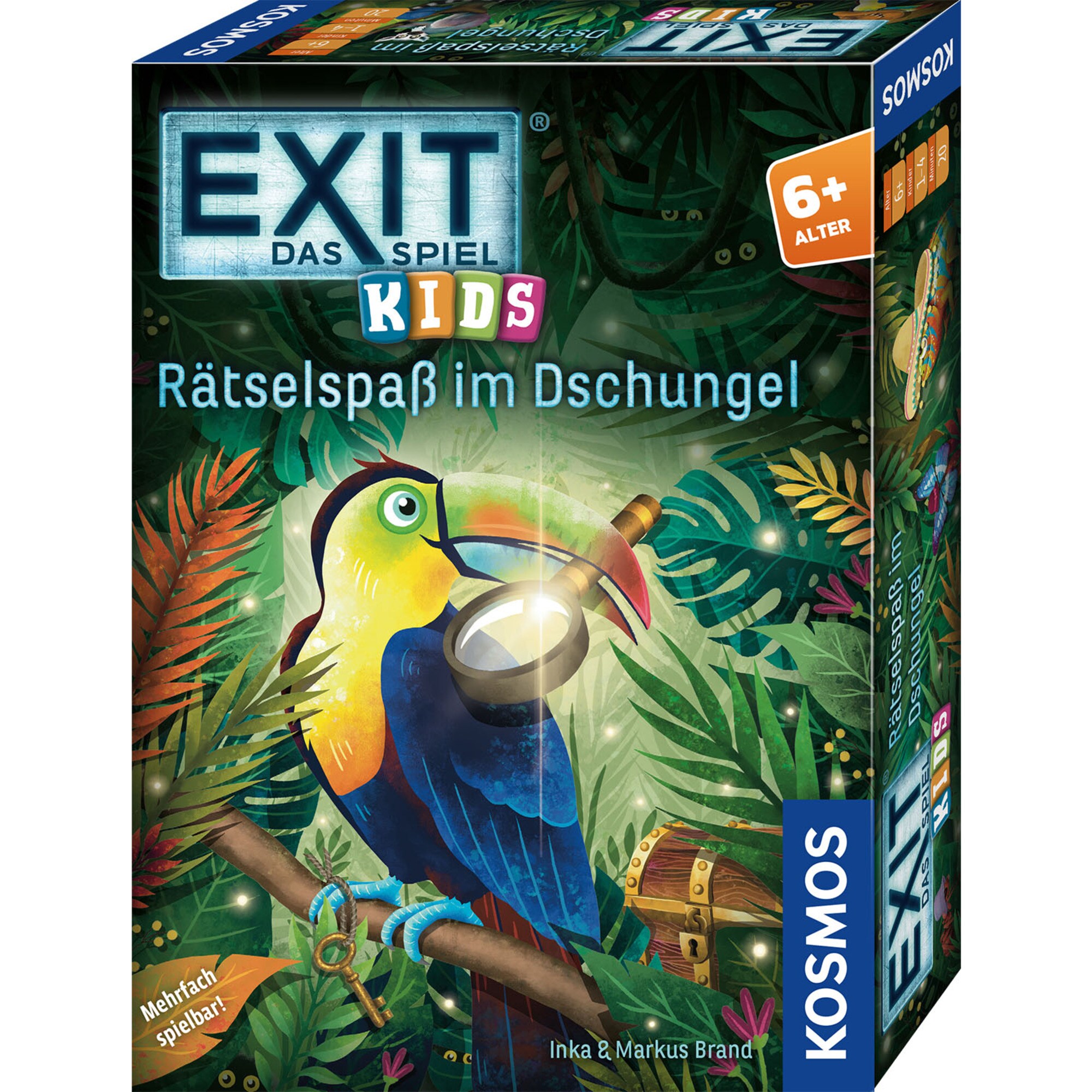 Kosmos Partyspiel EXIT - Das Spiel Kids: Rätselspaß im Dschungel