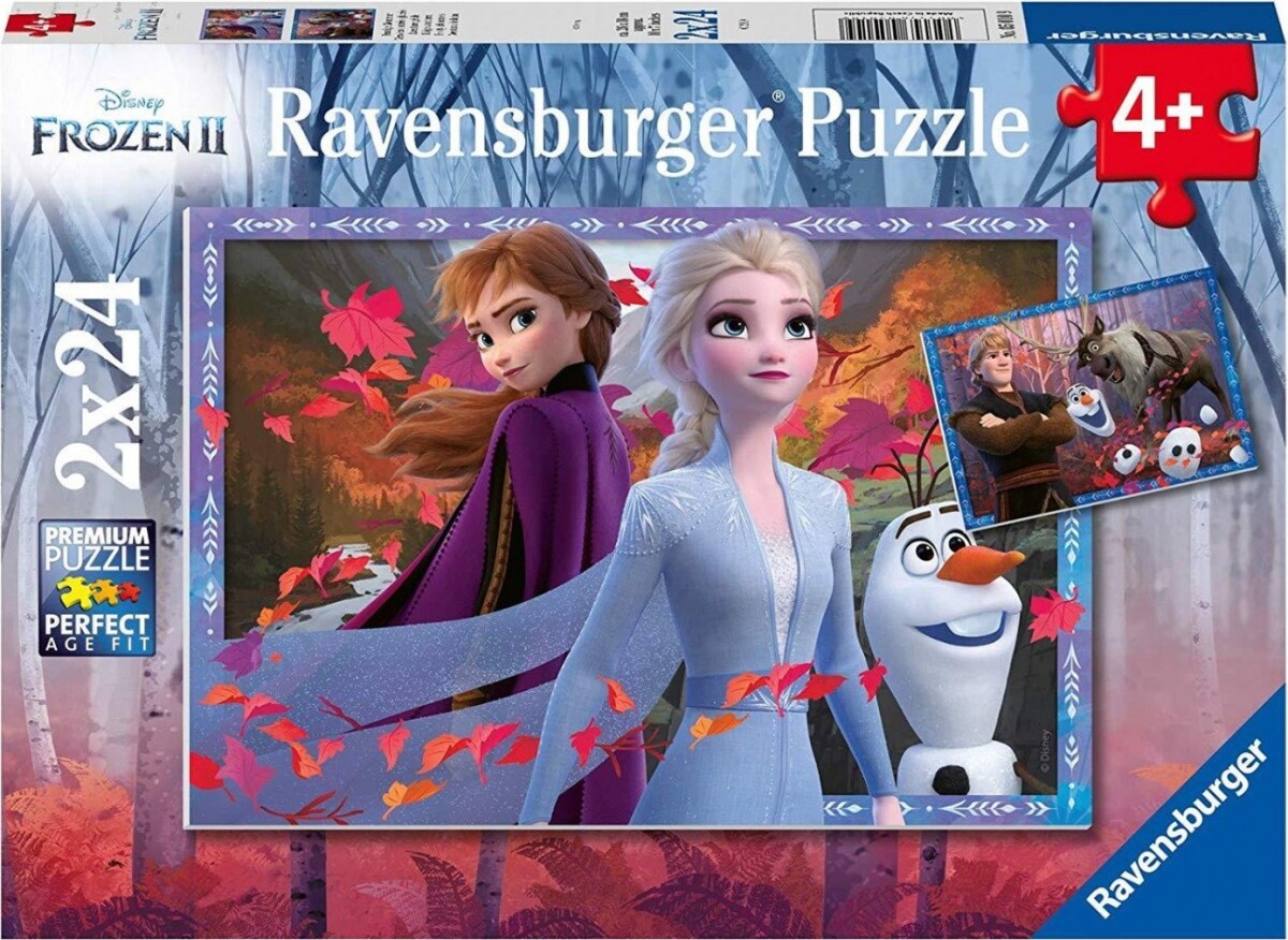 Frost Puslespil - Disney Frost 2 - 2X24 Brikker - Ravensburger