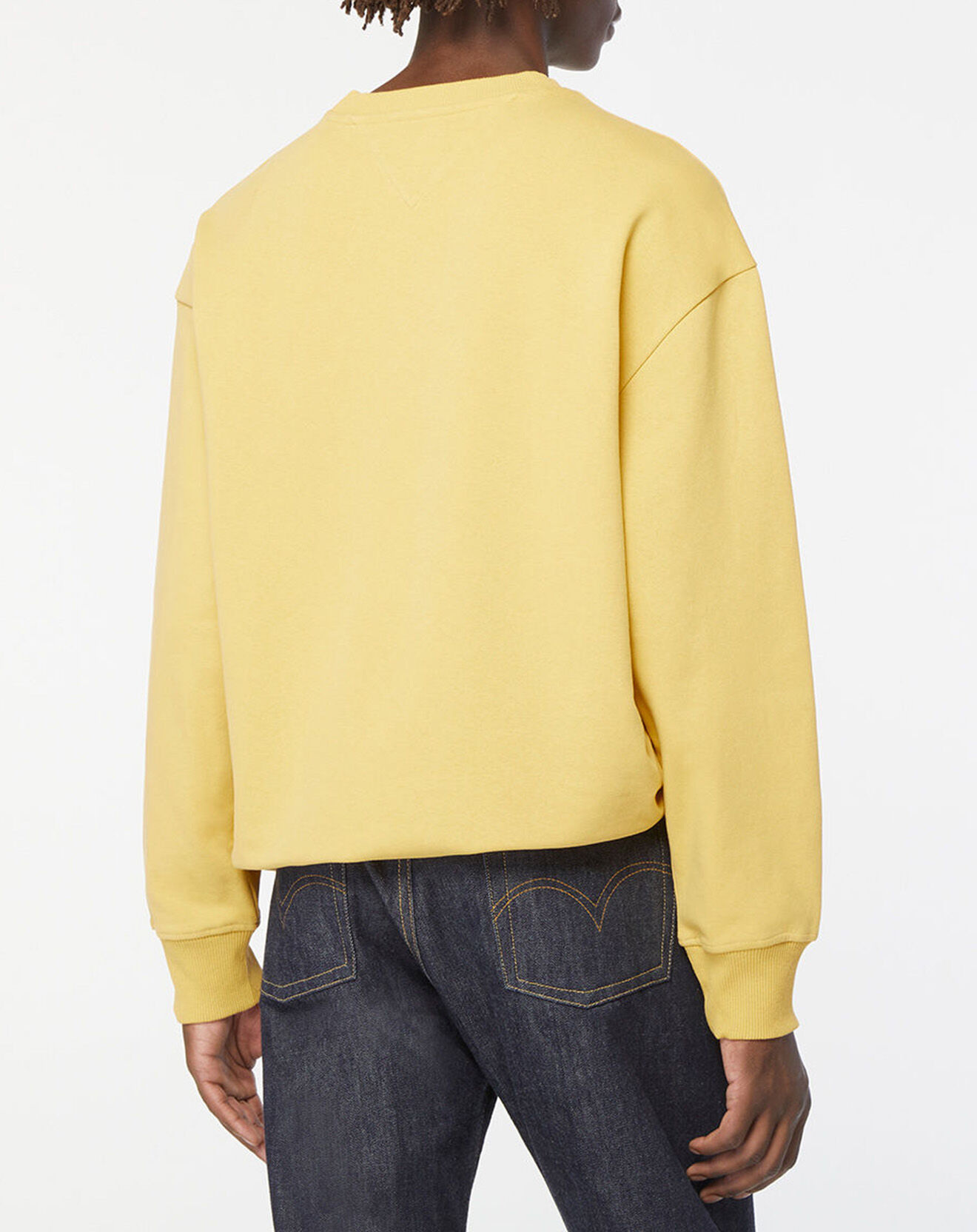 Tommy Jeans Sweat Signature Crew jaune