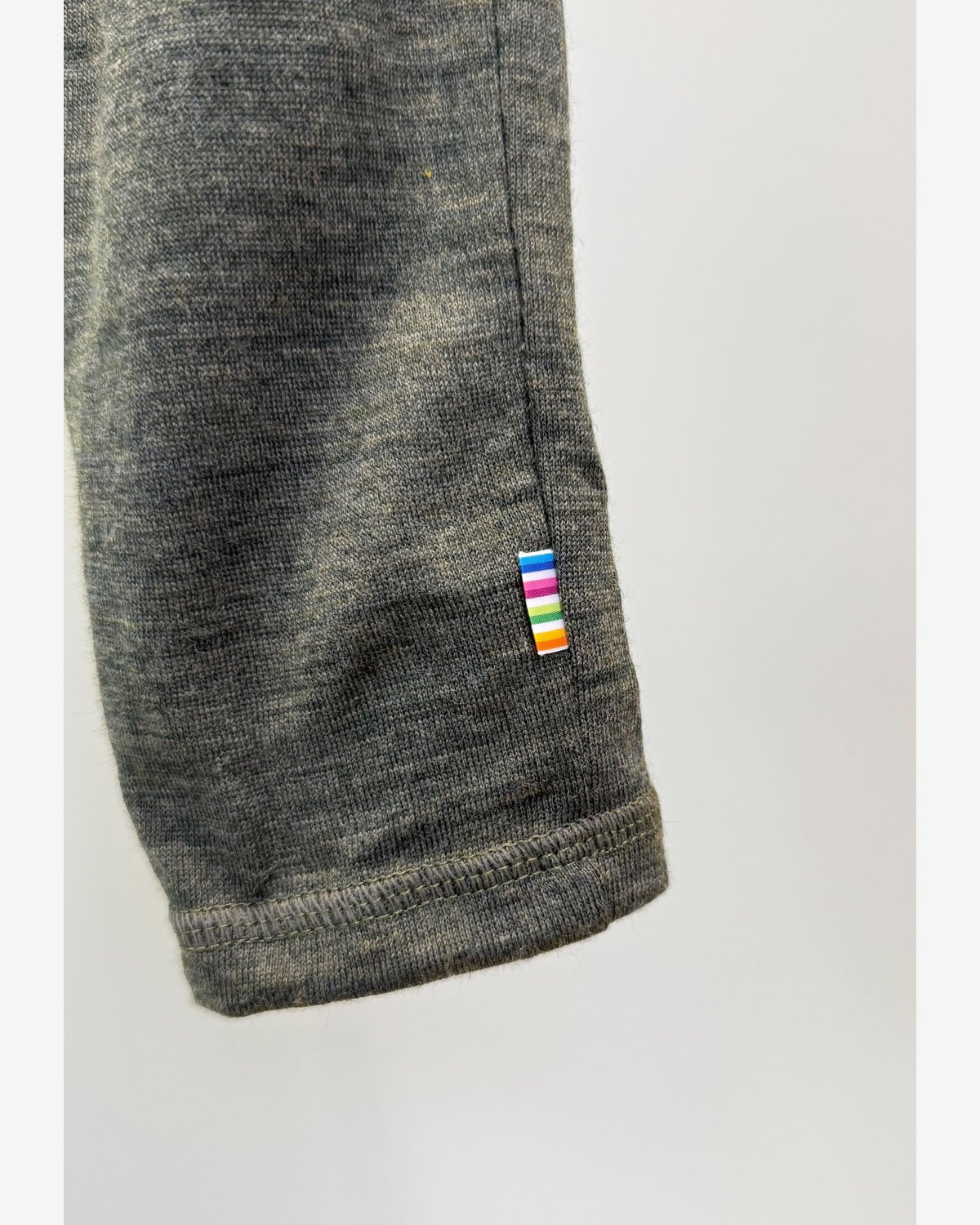 Joggebukse Baby – 100% Merino – Melange Mosegrønn
