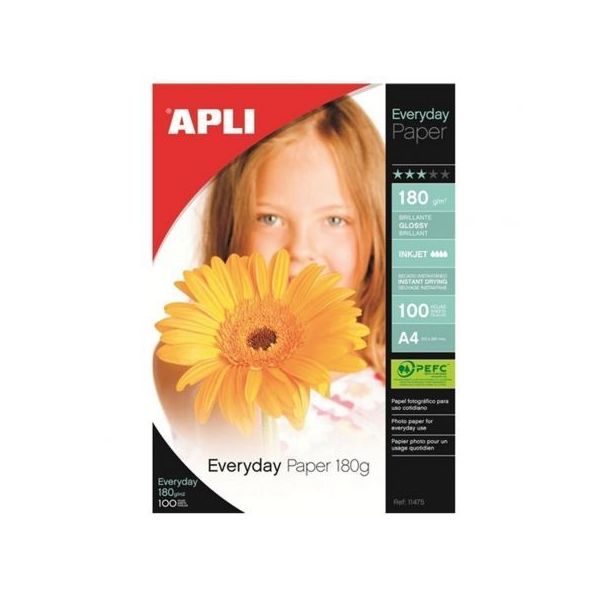 Apli Papel Fotográfico A4 180 g