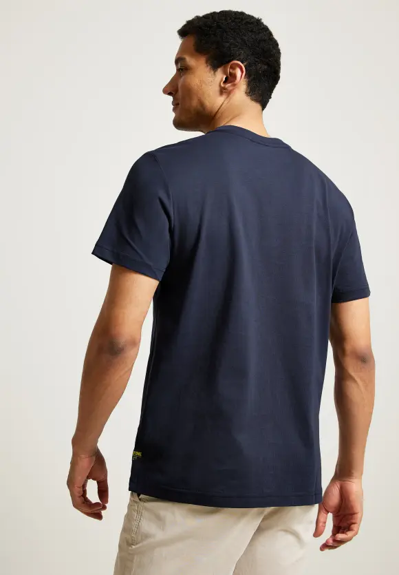 T-Shirt mit Wordingprint - deep navy blue