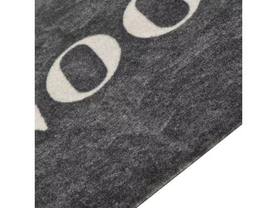 Tapis de cuisine lavable impression cuisine noir 60x180 cm